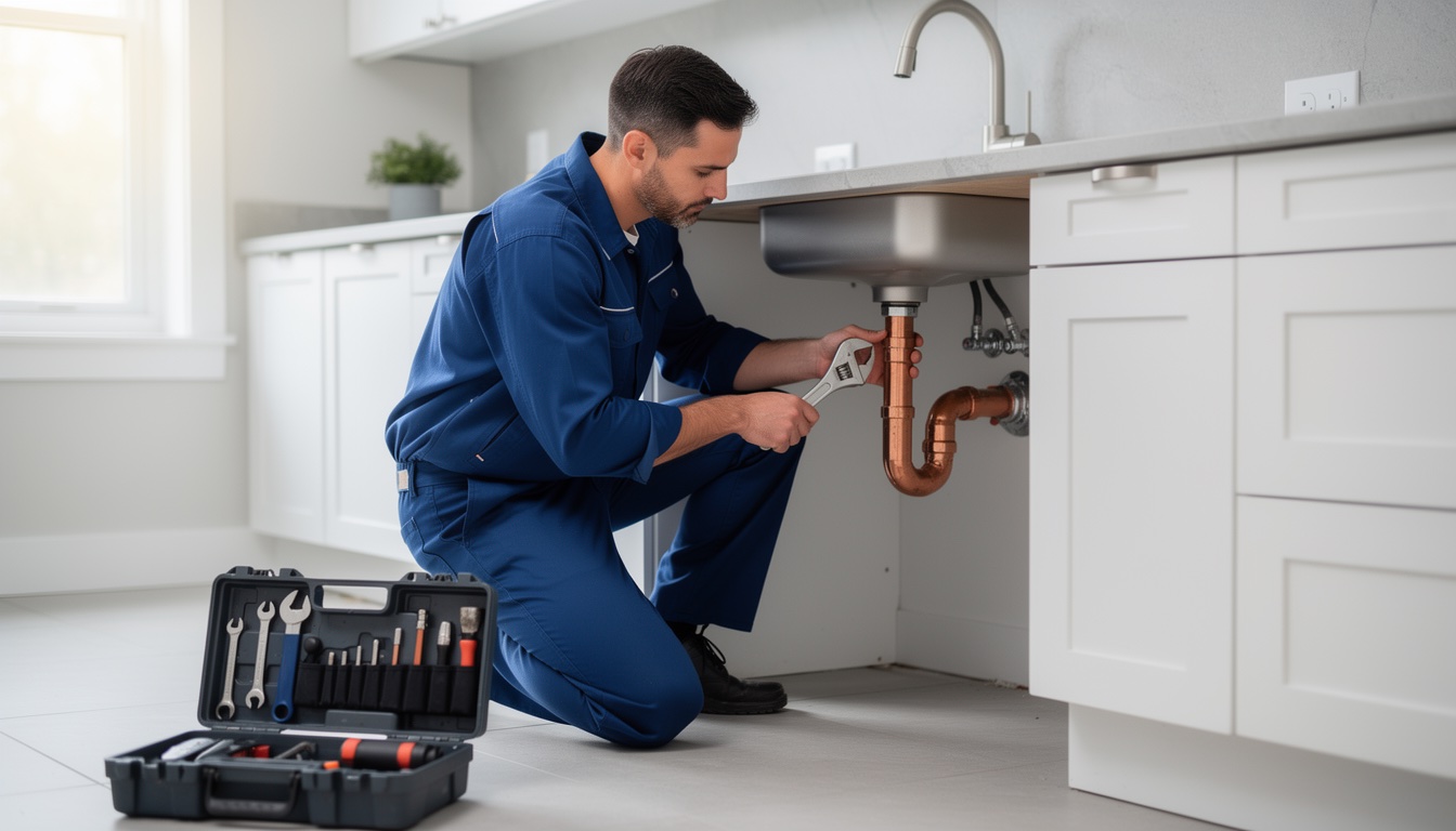 Expert plumber performing general repairs in Clacton home